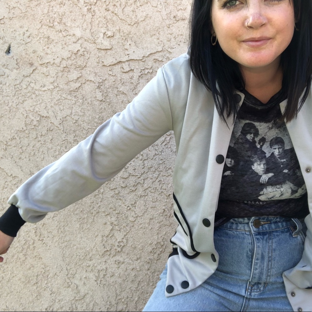 Sick baseball snap cardi